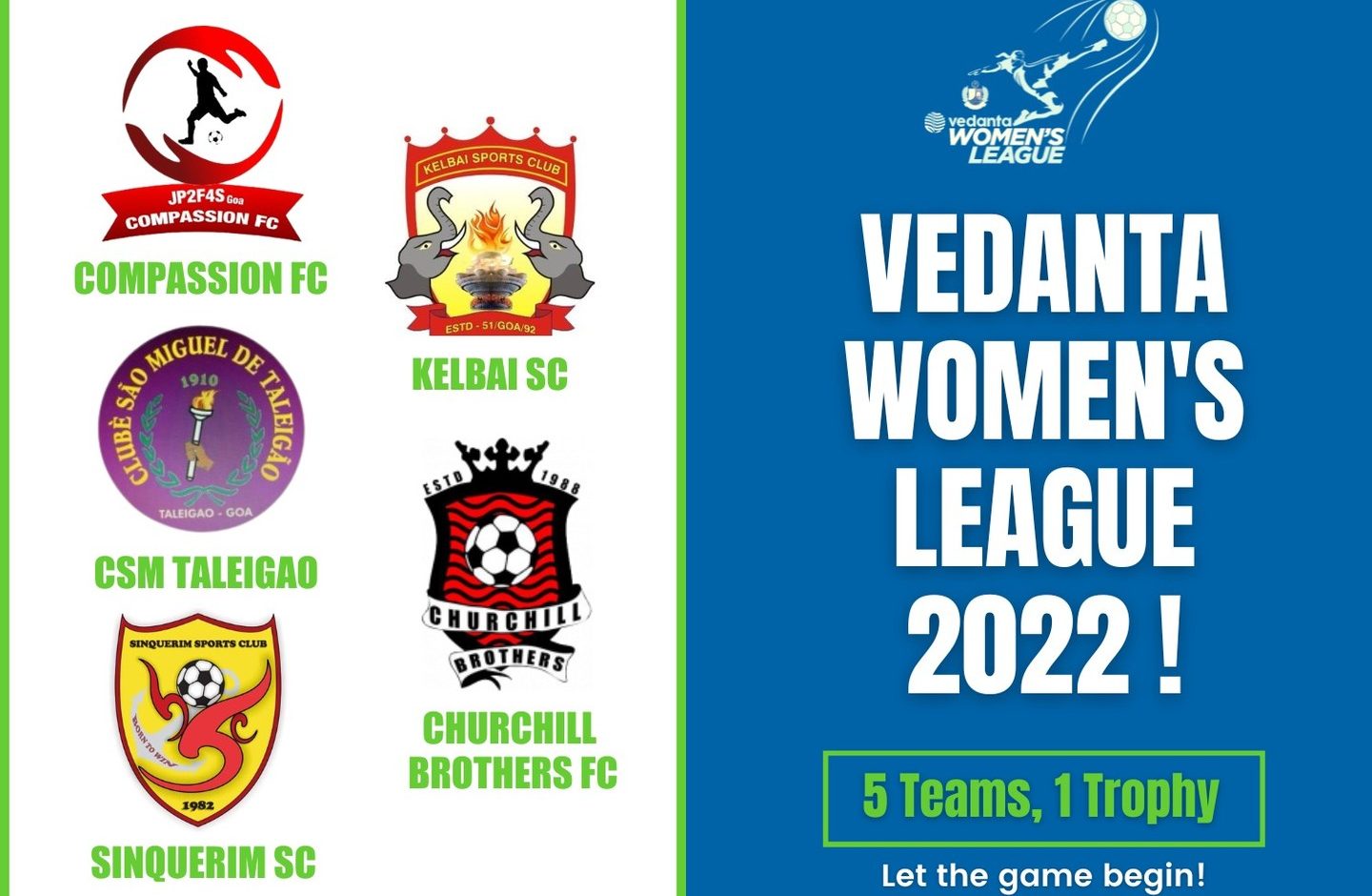 The 6th Edition of Vedanta Women’s Football League 2022