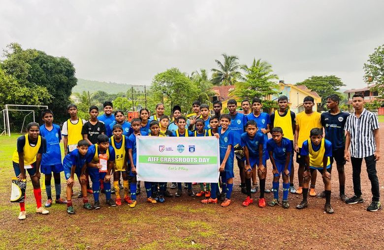 Vedanta Football centre at Nuvem conducts small sided game (7 v 7) on the occasion of AIFF Grassroots day.