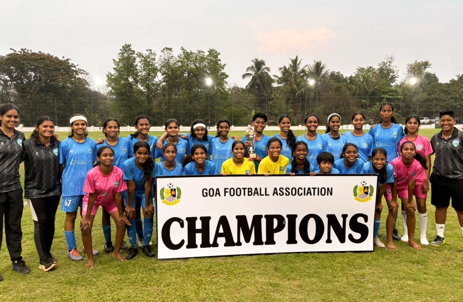 Sesa Football Academy’s U-14 Girls Team delivered a commanding …