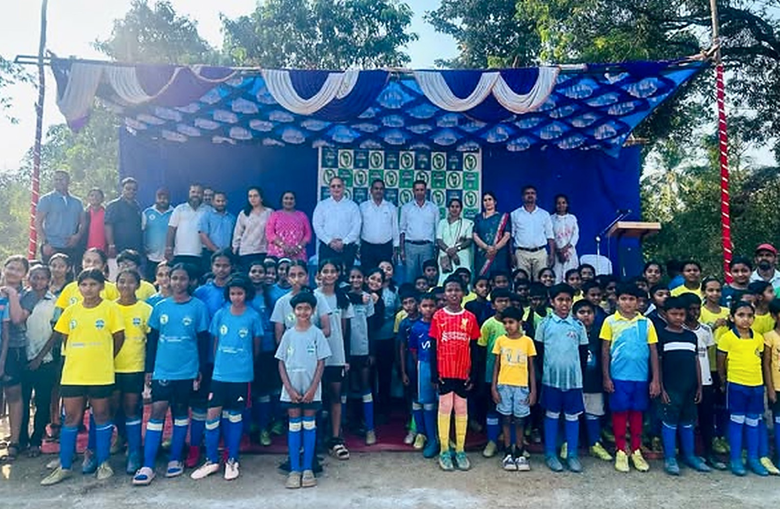 Proud to play a part in powering the aspirations of budding footballers, the Sesa–GFDC Under-12 Girls’ Football Tournament sets the stage for an exciting round of matches. Inaugurated at Maem by Shri Premendra Shet, Hon’ble MLA for Maem Constituency, Mr. Glenn Ticlo, Chairman – GFDC, along with  distinguished guests from VP Maem & Zila Panchayat.